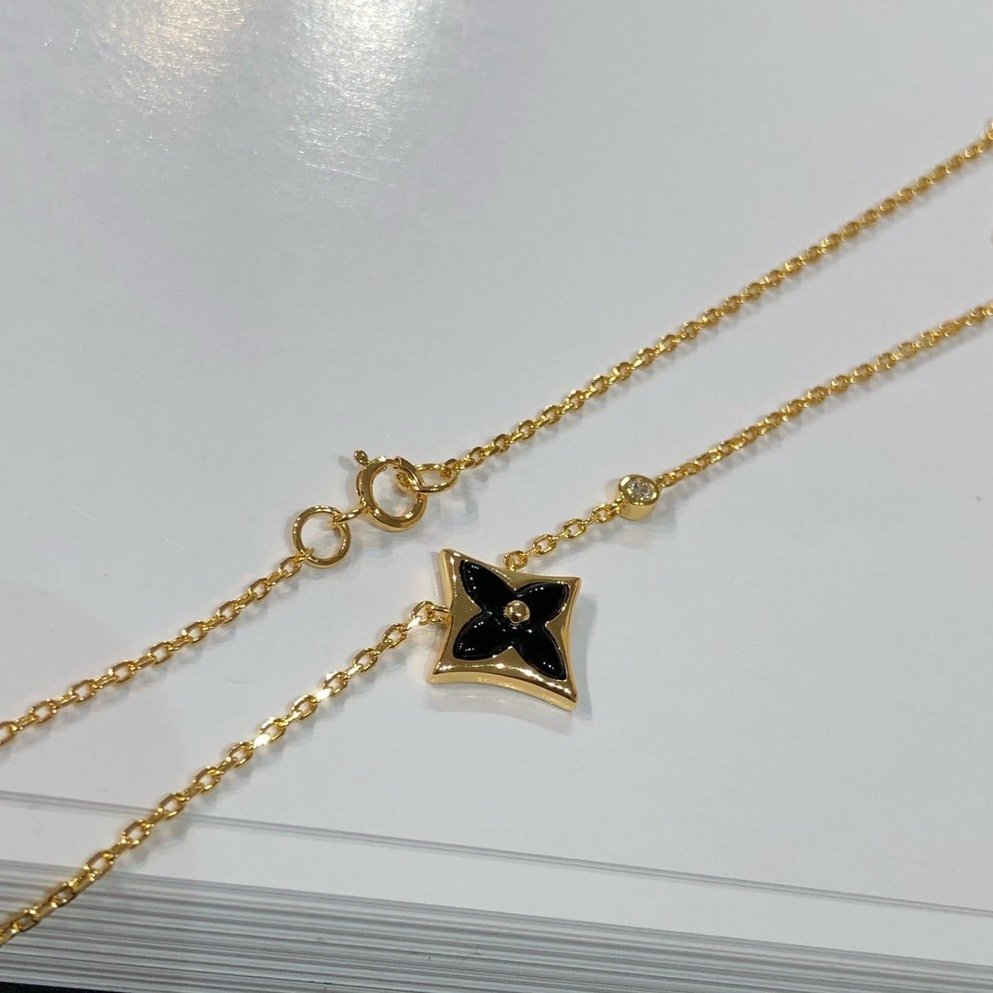[Polaidi Jewelry]STAR BLACK MOP NECKLACE