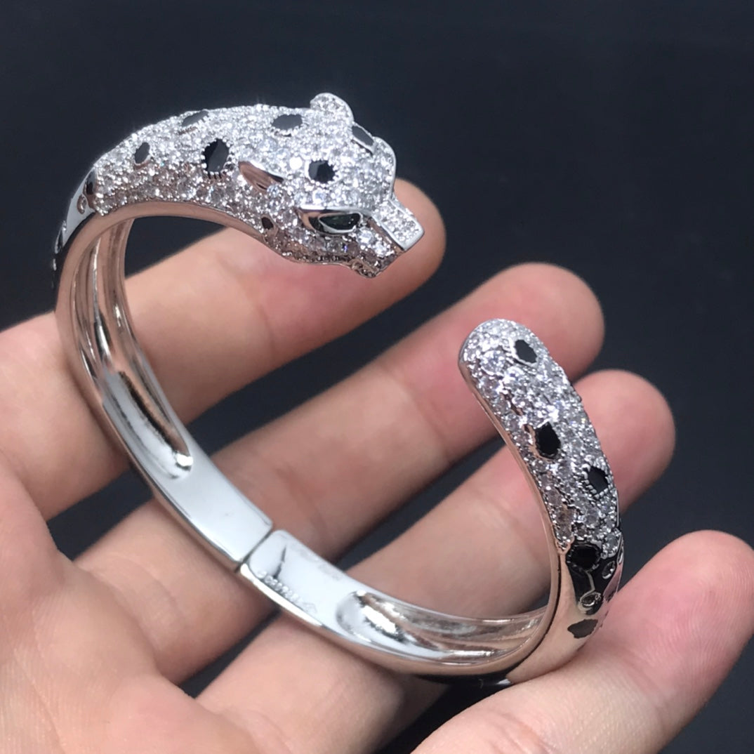 [Polaidi Jewelry]PANTHERE BIG BRACELET DIAMONDS