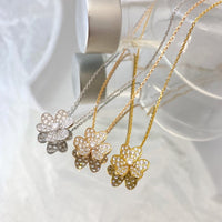[Polaidi Jewelry ]FLOWER DIAMOND NECKLACE