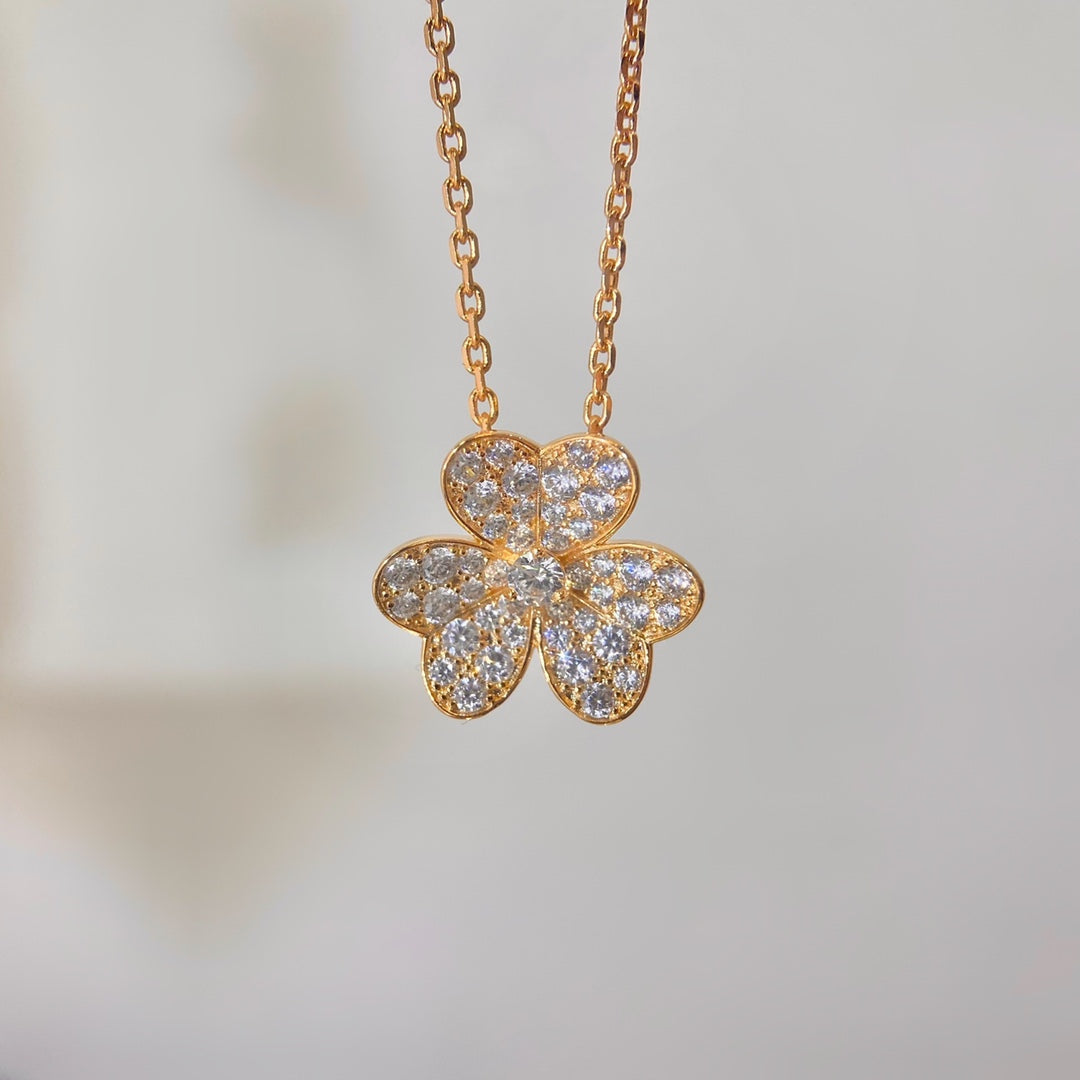 [：Polaidi Jewelry]FLOWER DIAMOND NECKLACE
