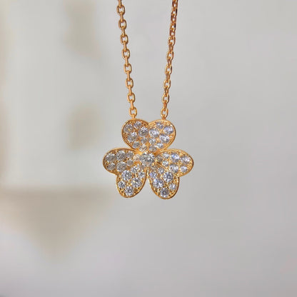 [：Polaidi Jewelry]FLOWER DIAMOND NECKLACE