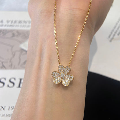 [：Polaidi Jewelry]FLOWER DIAMOND NECKLACE