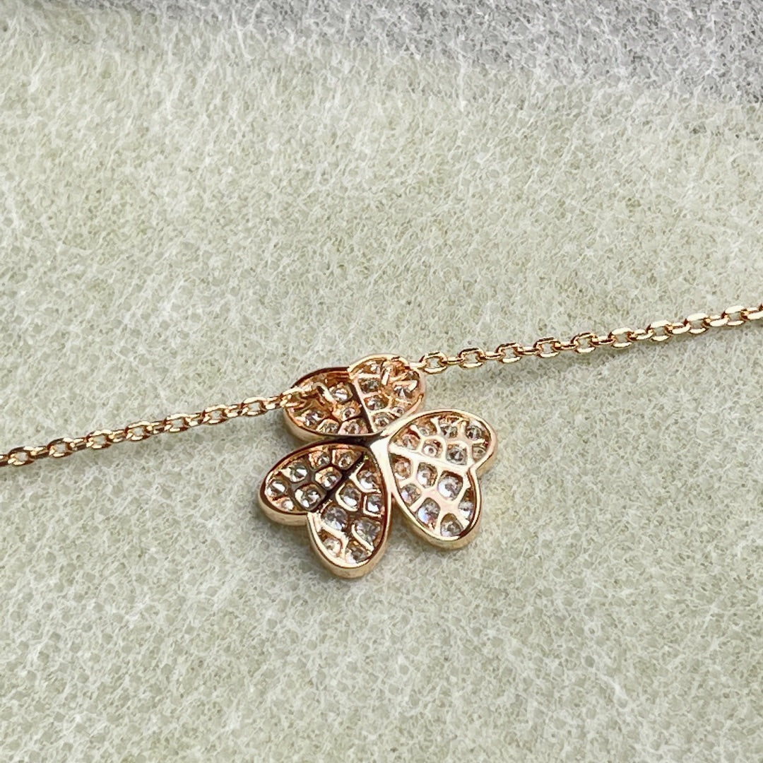 [：Polaidi Jewelry]FLOWER DIAMOND NECKLACE