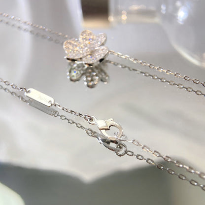 [：Polaidi Jewelry]FLOWER DIAMOND NECKLACE