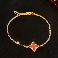 [Polaidi Jewelry ]COLOR STAR CARNELIAN PINK GOLD DIAMOND BRACELET