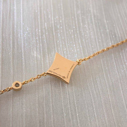 [Polaidi Jewelry]COLOR STAR CARNELIAN PINK GOLD DIAMOND BRACELET