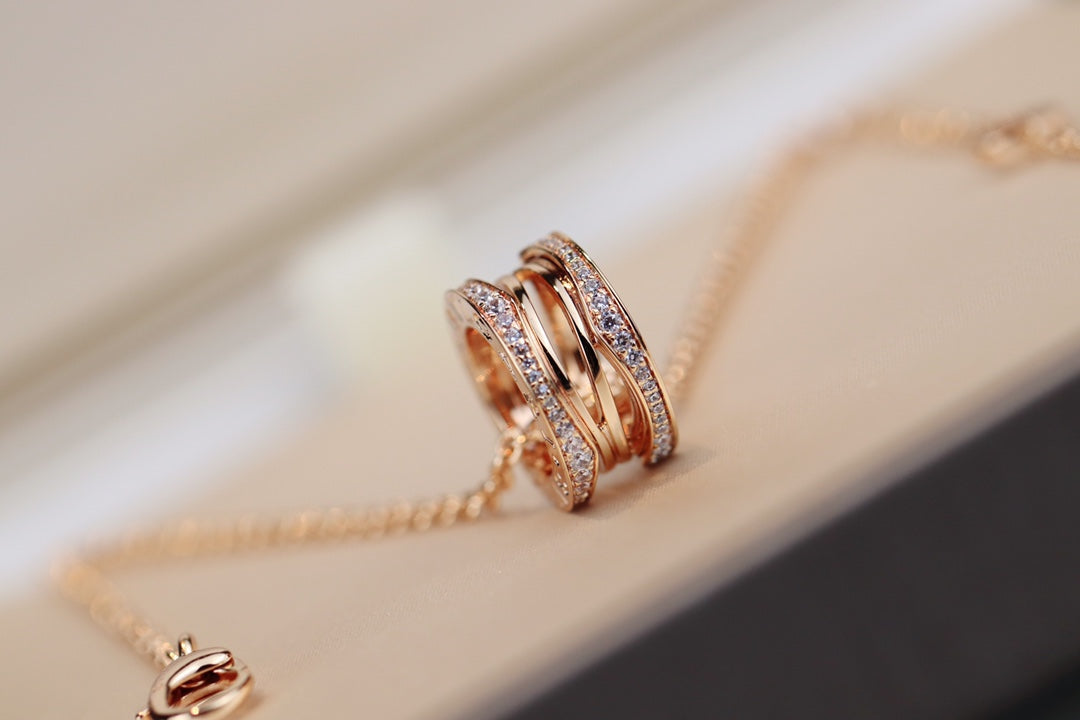 [Polaidi Jewelry]ZERO 1 PINK GOLD NECKLACE