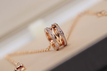 [Polaidi Jewelry]ZERO 1 PINK GOLD NECKLACE
