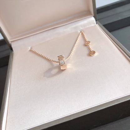 [Polaidi Jewelry]SERPENTI PEDANT DIAMOND PINK GOLD NECKLACE
