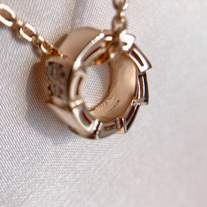[Polaidi Jewelry]SERPENTI PEDANT DIAMOND PINK GOLD NECKLACE