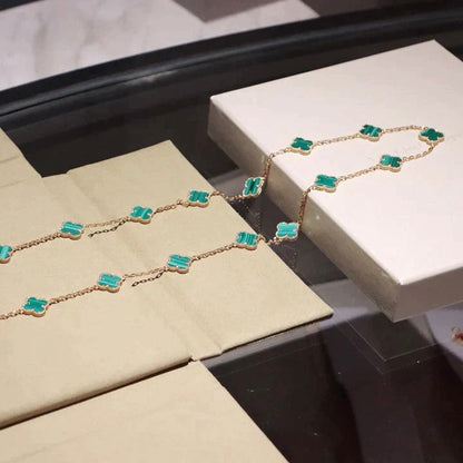 [Polaidi Jewelry]CLOVER 20 MOTIFS MALACHITE GOLD