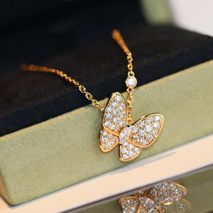 [：Polaidi Jewelry]BUTTERFLY DIAMOND NECKLACE
