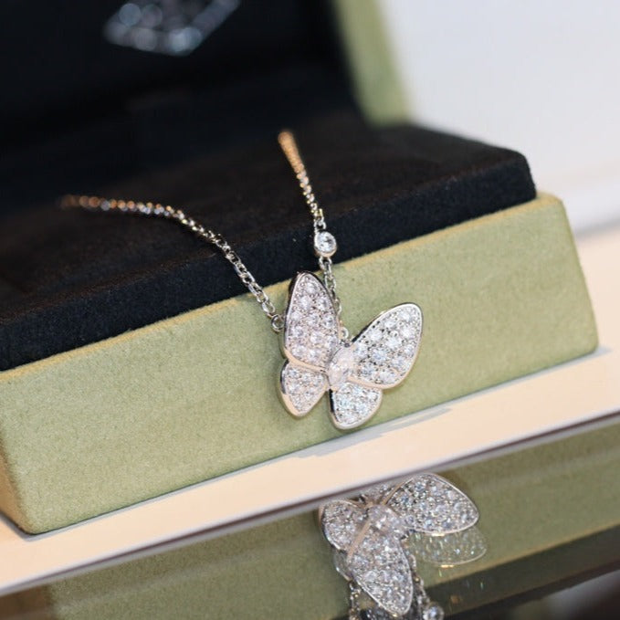 [：Polaidi Jewelry]BUTTERFLY DIAMOND NECKLACE