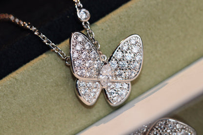 [：Polaidi Jewelry]BUTTERFLY DIAMOND NECKLACE