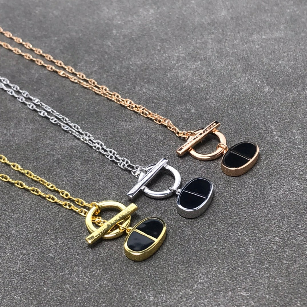 [Polaidi Jewelry]CHAINE VERSO BLACK CERAMIC  NECKLACE