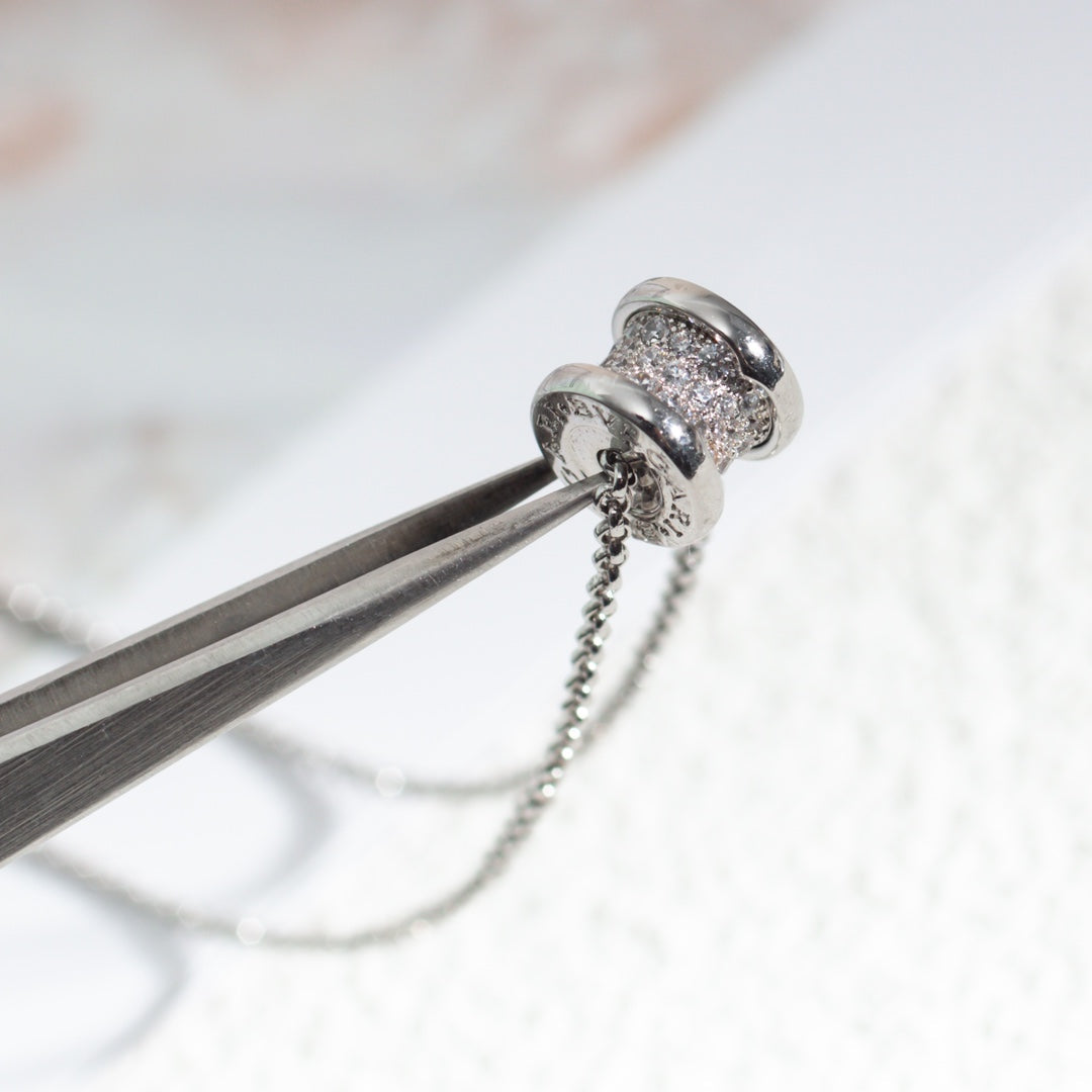 [Polaidi Jewelry]ZERO 1 SILVER DIAMOND NECKLACE