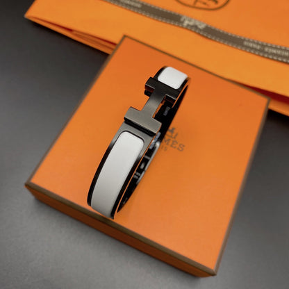 [Polaidi Jewelry]H BRACELET 12MM BLACK WHITE CERAMIC