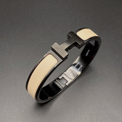 [Polaidi Jewelry]H BRACELET 12MM BLACK BEIGE CERAMIC