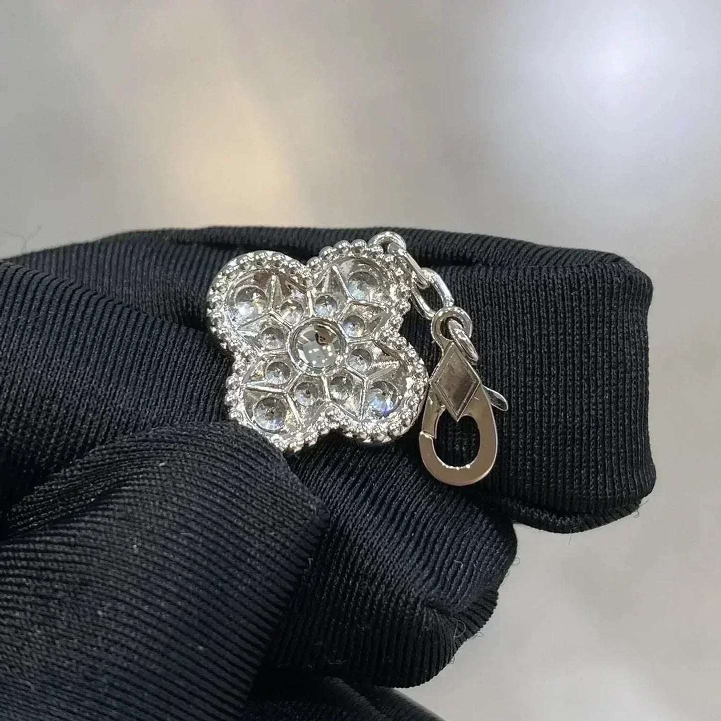 [：Polaidi Jewelry]CLOVER 5 MOTIFS  DIAMOND BRACELET SILVER