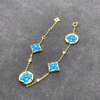 [Polaidi Jewelry]STAR AND SUN TURQUOISE 4 MOTIFS 3 DIAMONDS