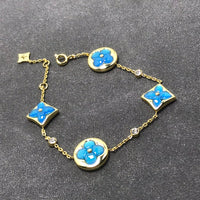 [Polaidi Jewelry ]STAR AND SUN TURQUOISE 4 MOTIFS 3 DIAMONDS