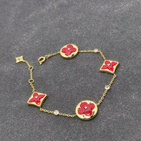 [Polaidi Jewelry ]STAR AND SUN CARNELIAN 4 MOTIFS 3 DIAMONDS