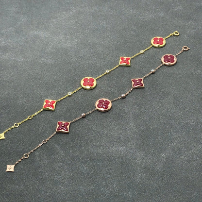 [Polaidi Jewelry]STAR AND SUN CARNELIAN 4 MOTIFS 3 DIAMONDS