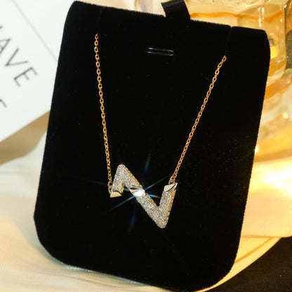 [：Polaidi Jewelry]VOLT SILVER DIAMOND PEDANT NECKLACE