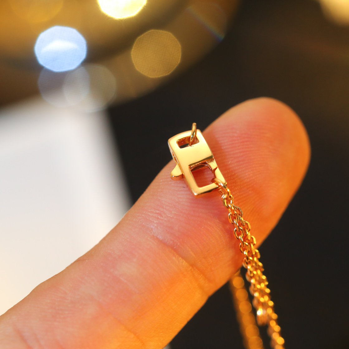 [：Polaidi Jewelry]STAR AND SUN DIAMOND PINK GOLD NECKLACE