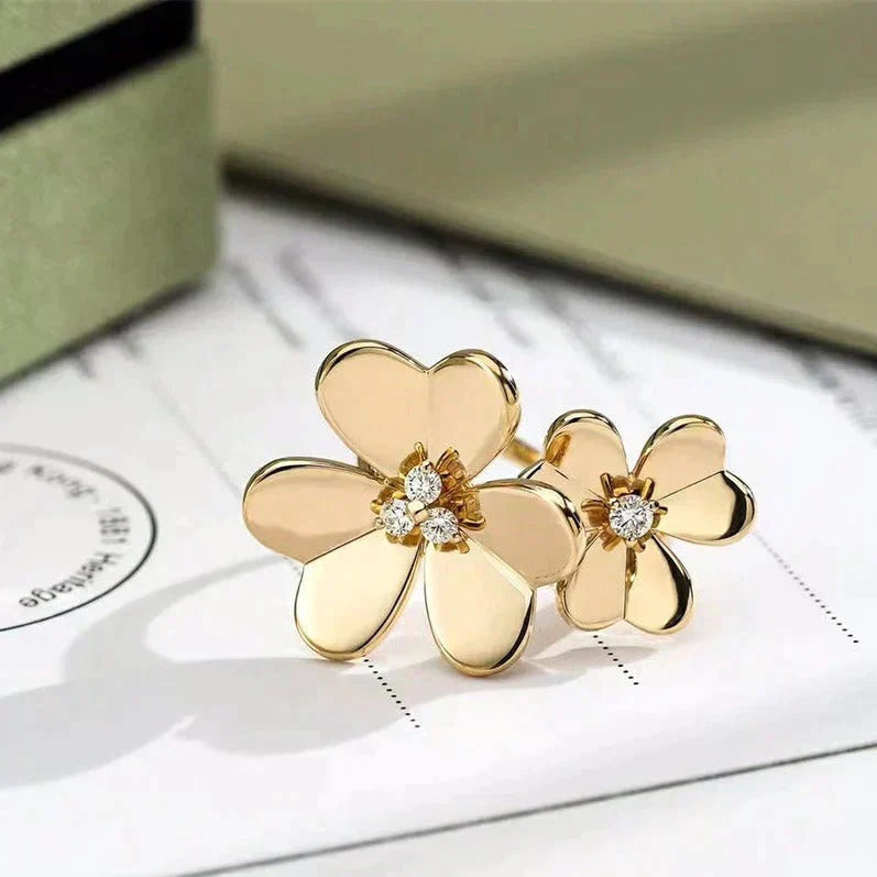 [：Polaidi Jewelry]CLOVER COMOS GOLD DIAMOND RING