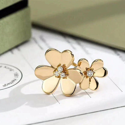 [：Polaidi Jewelry]CLOVER COMOS GOLD DIAMOND RING
