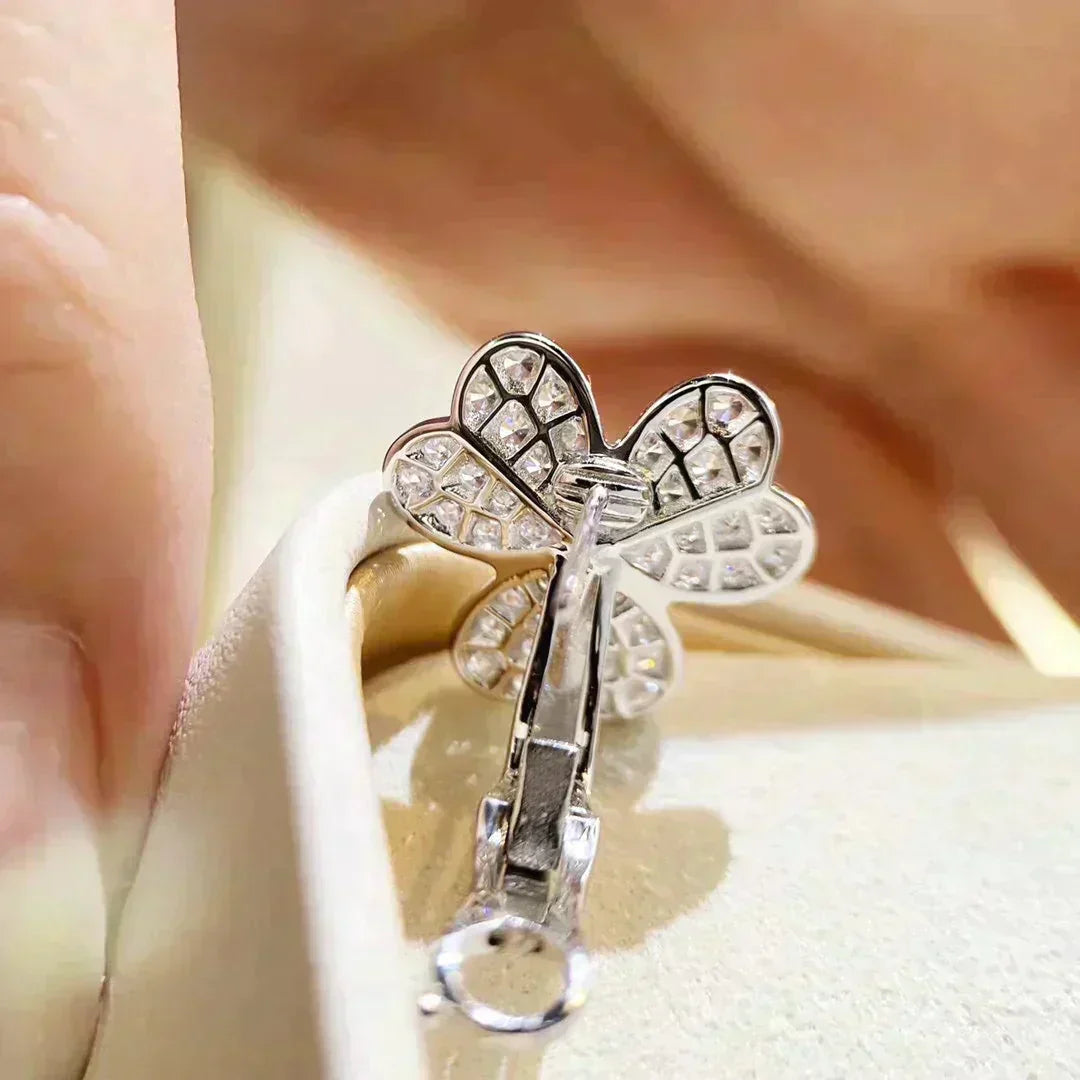 [Polaidi Jewelry]CLOVER COMOS DIAMOND EARRINGS SILVER