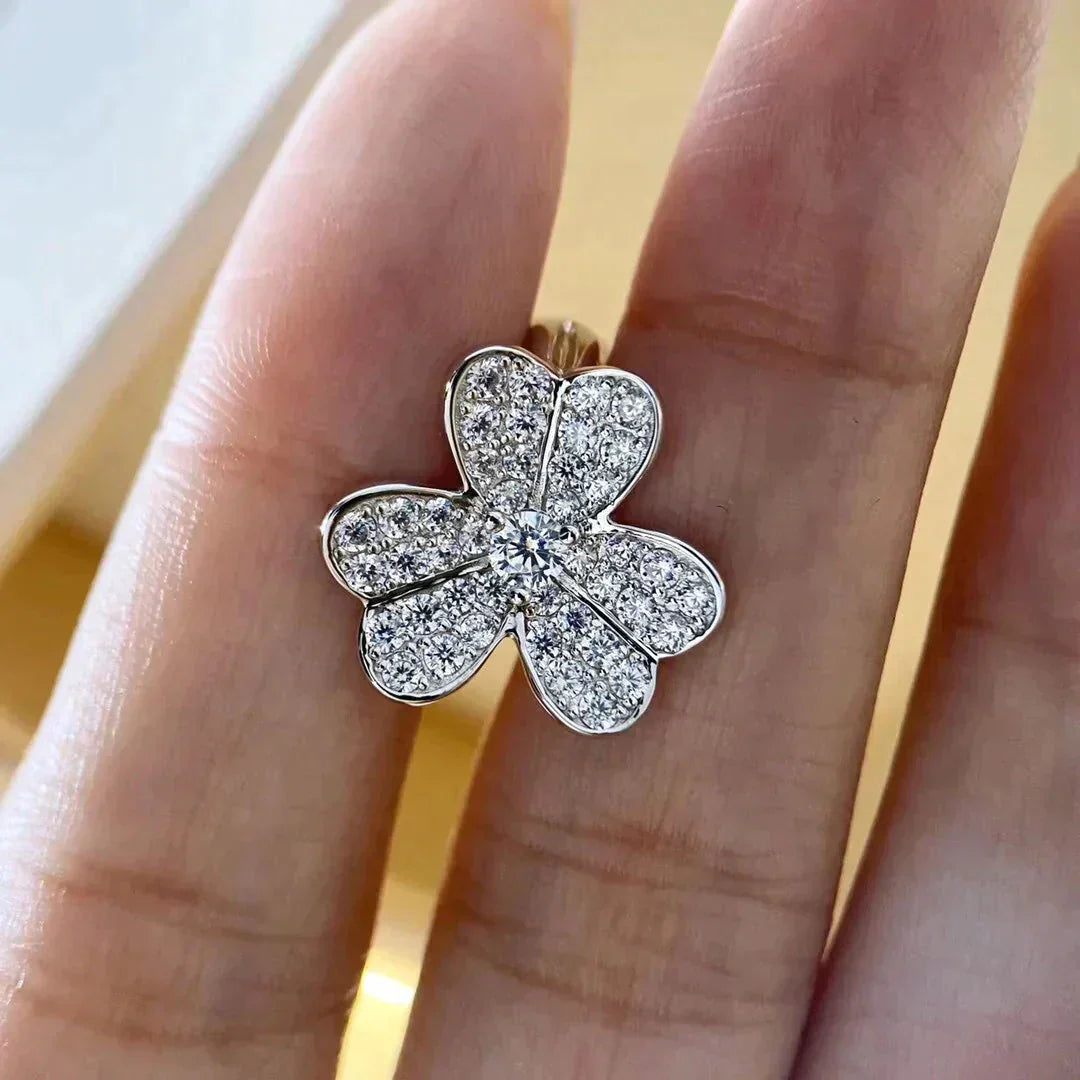 [：Polaidi Jewelry]CLOVER COMOS DIAMOND EARRINGS SILVER