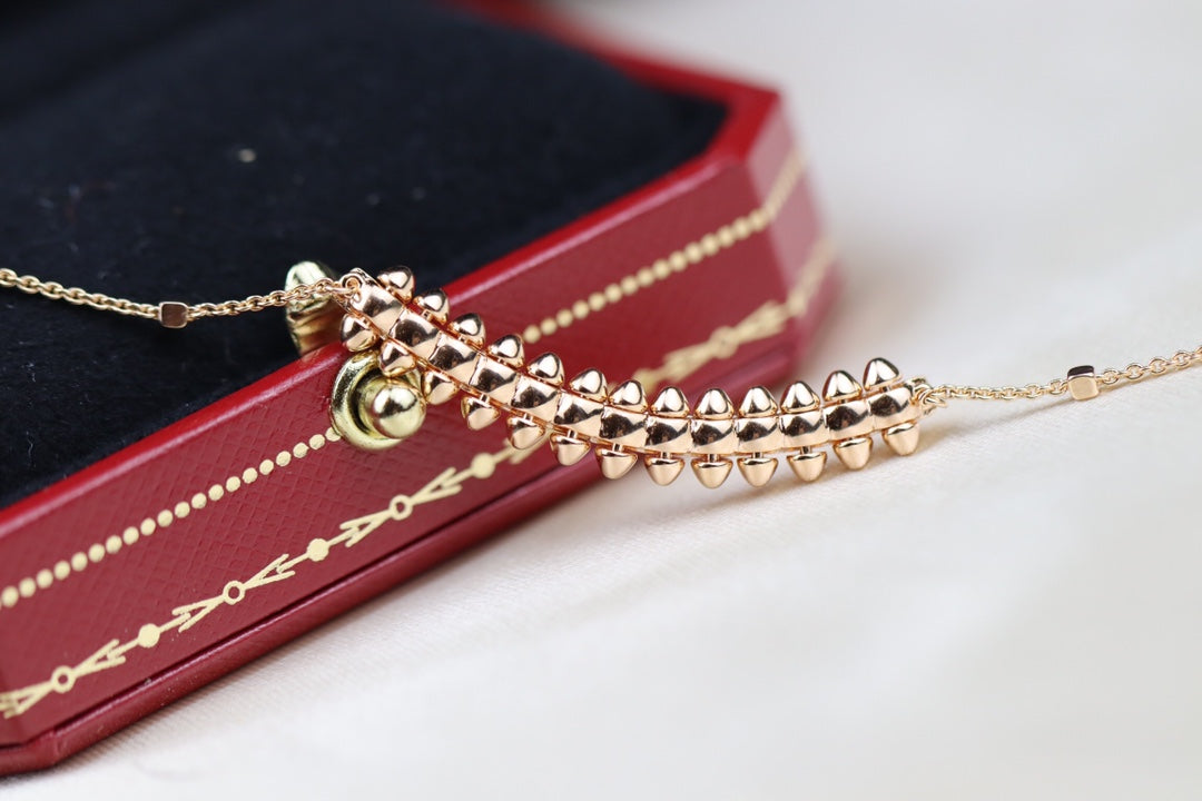 [Polaidi Jewelry]CLASH PINK GOLD NECKLACE