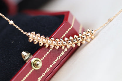 [Polaidi Jewelry]CLASH PINK GOLD NECKLACE