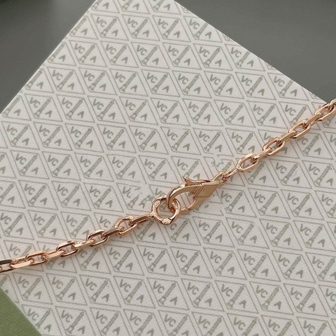[：Polaidi Jewelry]LUCKY SPRING 15 MOTIFS ROSE GOLD NECKLACE