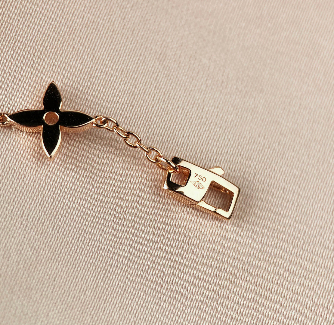 [：Polaidi Jewelry]STAR AND SUN 7 MOTIFS GOLD BRACELET