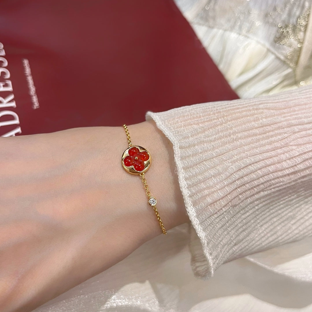 [Polaidi Jewelry]SUN PEDANT CARNELIAN BRACELET