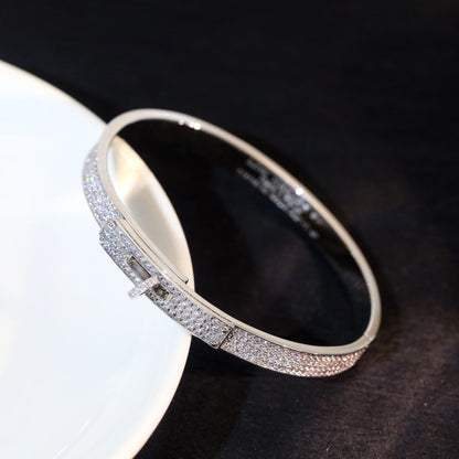 [：Polaidi Jewelry]KELLY BRACELET DIAMOND PAVED