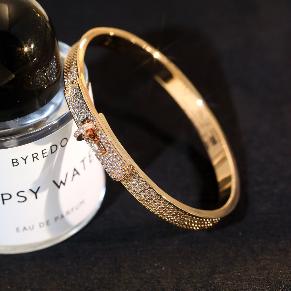 [：Polaidi Jewelry]KELLY BRACELET DIAMOND PAVED