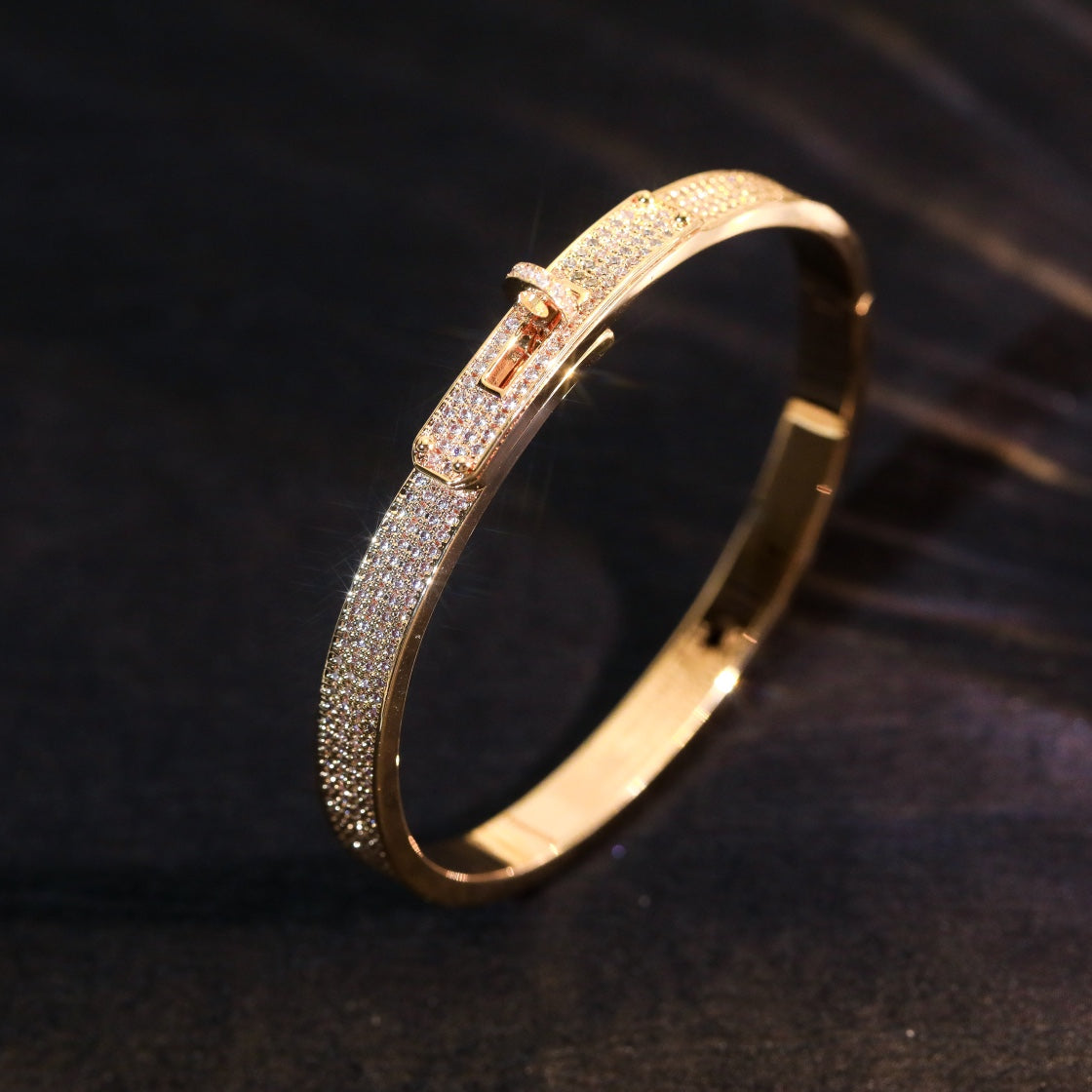 [Polaidi Jewelry]KELLY BRACELET DIAMOND PAVED