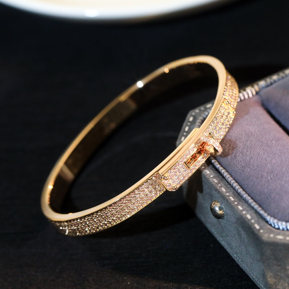 [：Polaidi Jewelry]KELLY BRACELET DIAMOND PAVED
