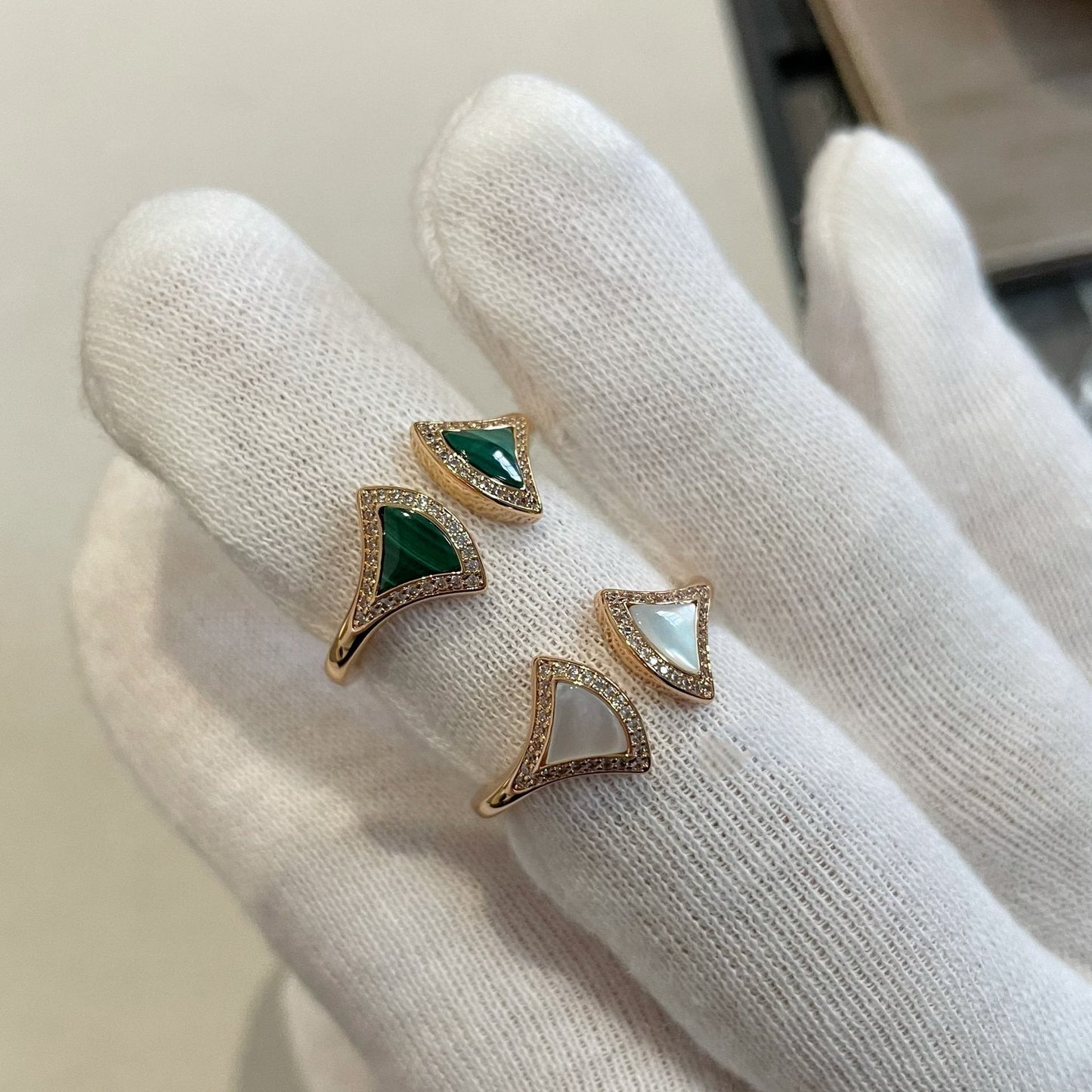 [Polaidi Jewelry]DREAM MOP DIAMOND OPEN RING
