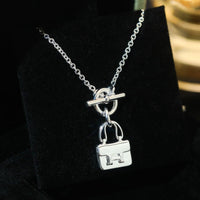 [Polaidi Jewelry ]POP H PEDANT SILVER NECKLACE