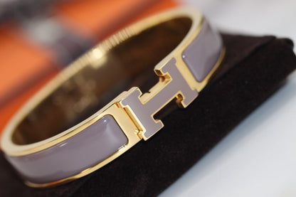 [Polaidi Jewelry]H BRACELET 12MM BROWN