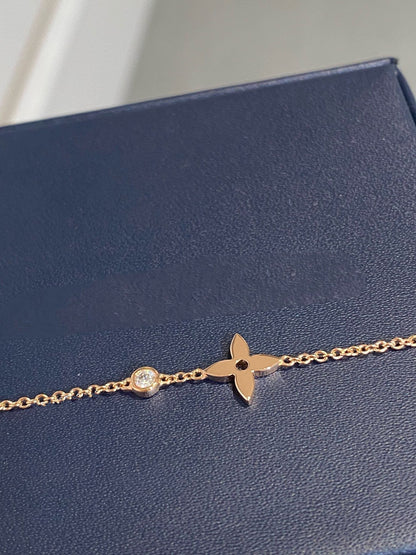 [：Polaidi Jewelry]STAR DIAMOND PINK GOLD BRACELET