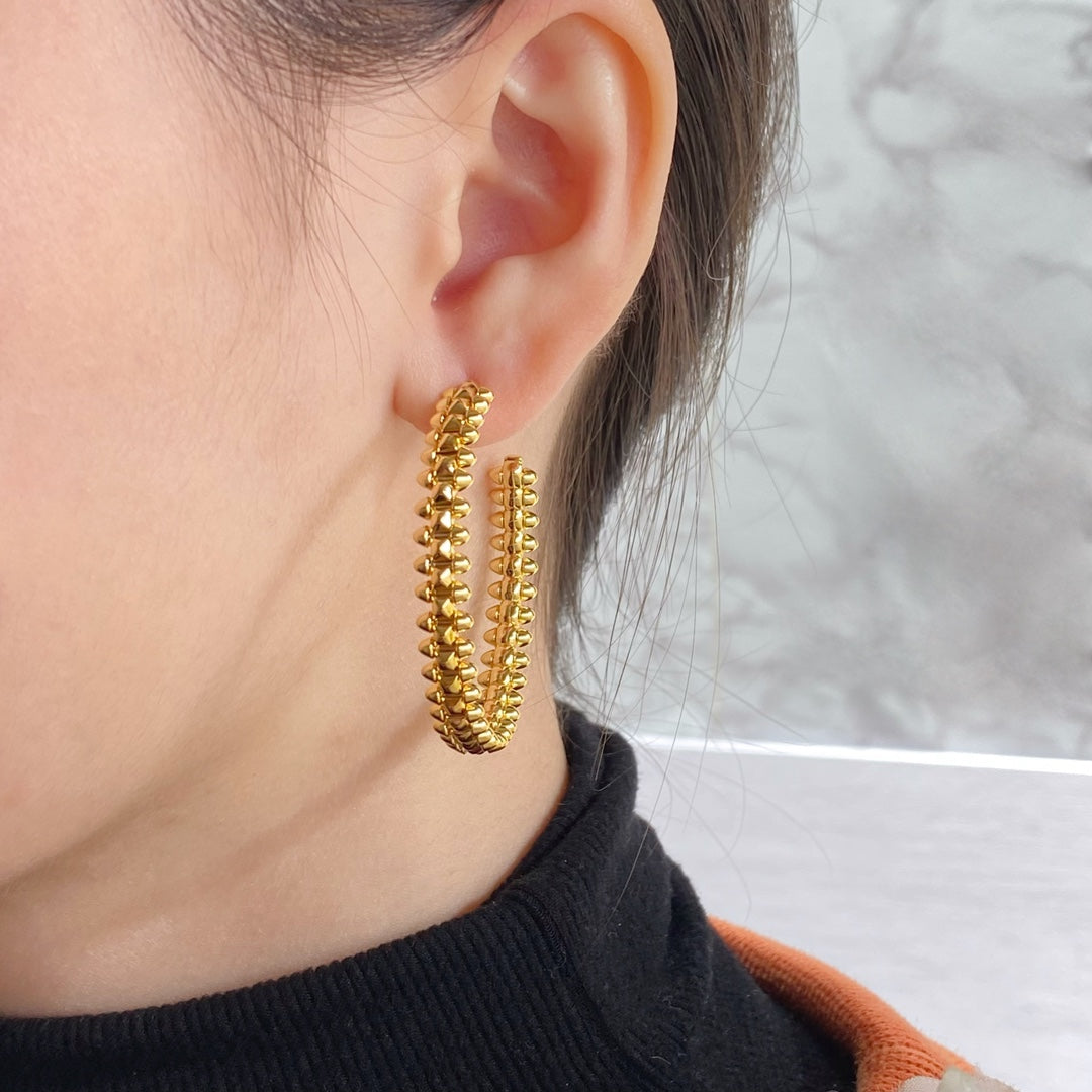 [Polaidi Jewelry]CLASH HOOP EARRINGS