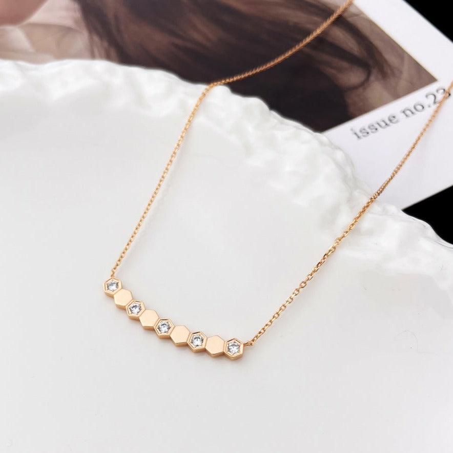 [：Polaidi Jewelry]BEE MY LOVE DIAMOND NECKLACE