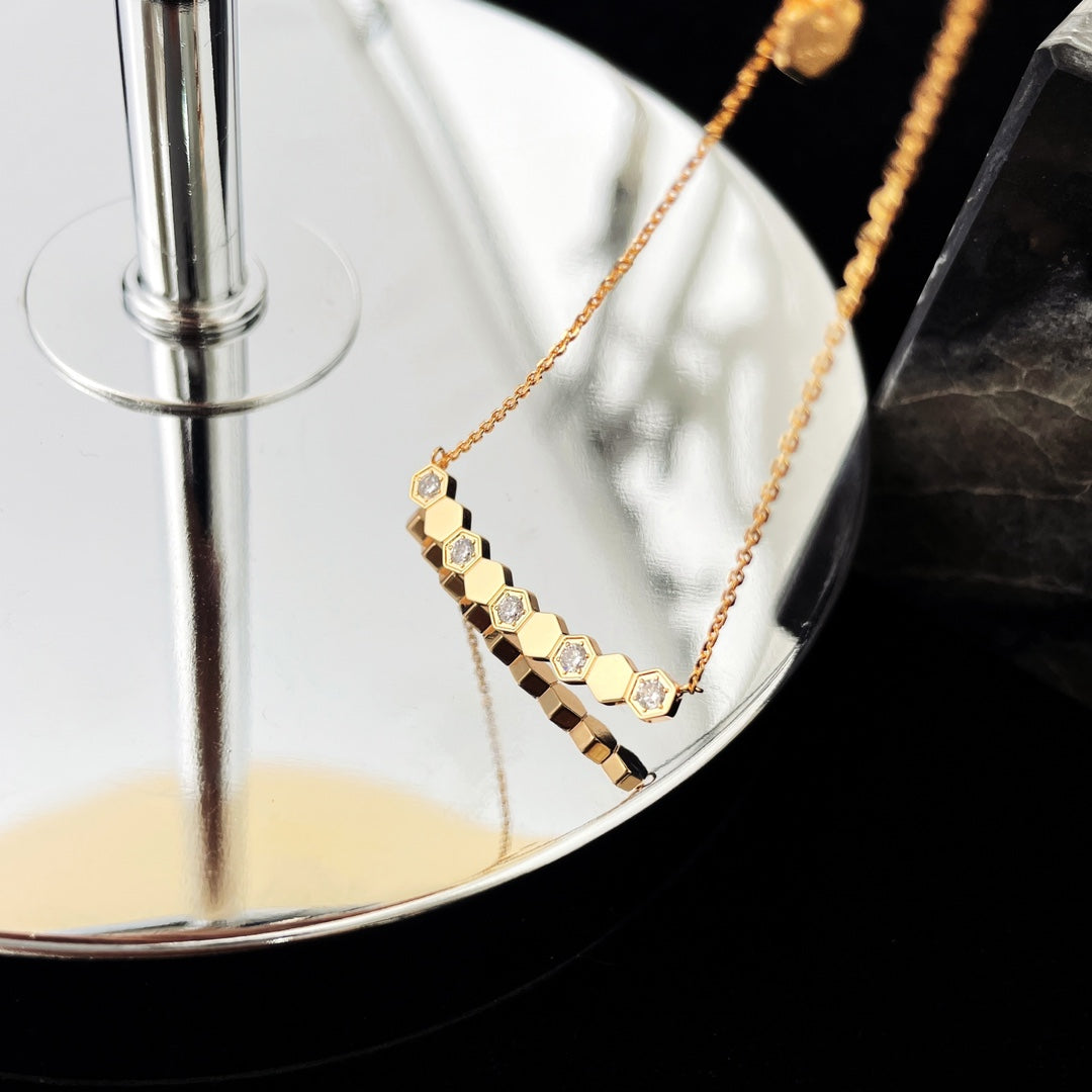 [：Polaidi Jewelry]BEE MY LOVE DIAMOND NECKLACE