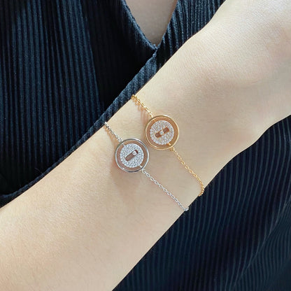 [Polaidi Jewelry]LUCKY MOVE DIAMOND PAVED BRACELET